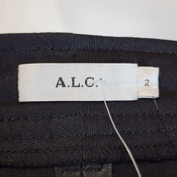 A.L.C. Devin Skinny Lamb Leather Pants in Black Women's Size 2 NWT $795 - Picture 8 of 12